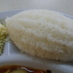 華園 - ボールの型に入ったライスは意外にボリューム有りました