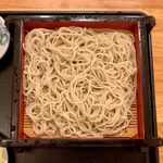 Soba Dokoro Nakamura - そばいなりセット（せいろ） ¥850 のせいろの麺