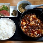 中国四川料理 仁 - 四川麻婆豆腐定食(940円也) シビ辛でウマウマ♪