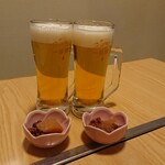 Robata Kaiyodai - ビールとお通し