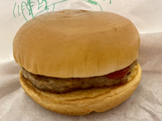 Mos Burger Kawanakajimaten - ハンバーガー@220円(税込)