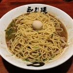 Eito Men Kamiyamachi Honten - サンマらーめんトッピング豚バラ（麺表出）