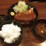 Katsu Tei - メンチカツ定食：1,100円