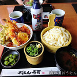 Gatten Shokudo Oshima Ya Ise Ten - 春の天丼うどんセット