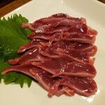 串 あげ屋 - 砂肝の刺身