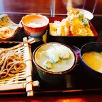 友 - 料理写真:ミニ天丼､そば御膳