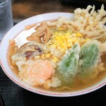 山水 - 料理写真:天ぷら中華850円