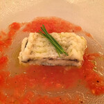 Ristorante Aroma-fresca - 穴子の香草蒸し　トマトの酸味と穴子の甘み美味しい