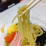 Ramen Dokoro Sojaya - 【2021.5.31(月)】冷やし中華(大盛・225g)700円の麺