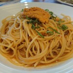 オリーブの丘 - パスタ・うにのバター醤油をアップw 594円でも確りうにがのっています！