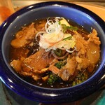 Isshin - 牛すじの餡掛け　凄く柔らかい牛すじ！餡も旨いねえ！