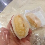 Kakuozan Fruits Daifuku Benzaiten Iwataya Fukuoka Ten - 完熟過ぎて断面はイマイチ(^-^;