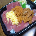 Kaisho Donmaru Kuwana Ten - うにまぐろ丼特盛　880円・父