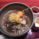 Jojoen Fukuya Hiroshima Hatchobori Ten - 「冷麺」（そば粉入の黒麺、小盛、1,050圓）。