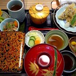 竹亭 - 料理写真:得々けやきセット　盛り付けも器もとても綺麗