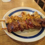 Yakitori no Oogiya Musashi Urawa Ten - 皮レバ塩。