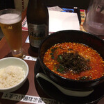 Shan Chu Dandan Mian Nagoya Chika Ten - 瓶ビールが、ユニモールはキリンだったのに、この店はアサヒだったので減点♪