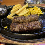 Bronco Billy Ichinomiya Baipasu Ten - 炭焼粗挽ハンバーグランチ210g