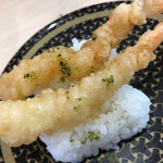 Hama Zushi Morioka Sanbonyanagi Ten - 抹茶塩でえび天寿司！エビが甘い！