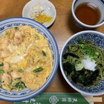 Yuhigaoka Sarashina - どんぶりセット：親子丼と冷たいミニそば