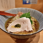 Yakiago Shio Ramen Takahashi Ginza Ten - 焼あごの冷やしとろみそば＠税込1,000円