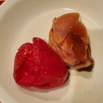 Kobe Beef Steak Seafood Ryori Wataru - ドライトマトとドライいちじく　自家製カラスミ♪