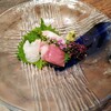 Osushi to Tempura no Mise Ofune San - 鮮魚　お刺身三種　⇒　鮪、赤いか、鱸