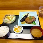 Kappou Takenohana - 【2021.8.26(木)】赤城牛のハンバーグランチ(大根おろしソース)1,300円