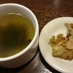 Bamiyan Dazaifu Oosano Ten - スープとザーサイ