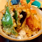 名古屋めん処 みやまつ - 立派なえび天丼(^_^)v