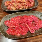 Yakiniku Goen Komaki Hanazuka Ten - ロースとハラミ（2人前）