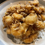 天ひろ - 海老・帆立・イカのミニかき揚げ丼