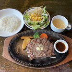 Steak & Hamburger Steak no Mise Iwataki Nogikunoten - 熟成リブロースステーキ ランチ １８０ｇ　２１００円　(2021/10)