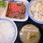 Matsuya Asakusa Azumabashi Ten - アンガス牛定食　ライスミニ　620円