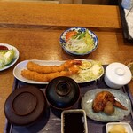 いっしきお食事処 - エビフライ大定食