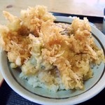 おおみや食堂 - イカ天丼