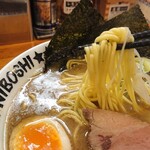 Niboshi Ramen Abakan Hon Ten - あばかん煮干しラーメン(麺アップ)