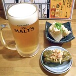 Craft Beer to Taishu Sakaba Stephanie - 生ビール & お通し