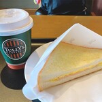 Tully's Coffee Kuwana Media Raivu Ten - ホットサンドハム&スクランブル 280円