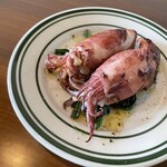 Osteria La Mandragola - 「甘海老を詰めたイカのロースト」750円　2021/11/12