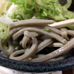 そばの源吾 - 麺は太いです。