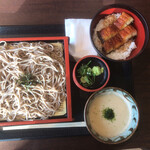 もりかけ庵 - 鰻丼、とろろ蕎麦セット