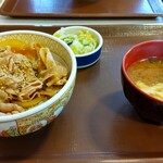 Sukiya Nara Tomi O Ten - 豚丼(並)と、おしんこセット