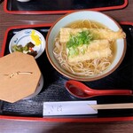 波ぎ茶寮 - 穴子天そばセット