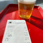 Cafe Coquille - 生ビール（小）730円