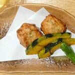 Dining アロサール - 晩酌セット ¥1500＊揚げ物(海老しんじょう)