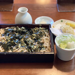 手打ち蕎麦 わびすけ - ・ざる(海苔かけ) 750円/税抜
・牡蠣天 1個 330円/税抜