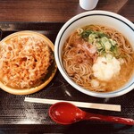 Soba Dokoro Ibuki Oroshi - 湖産海老のかき揚げそば　880円