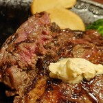 Steak & Hamburger Steak no Mise Iwataki Nogikunoten - 熟成リブロースステーキランチ 180g 2,100円