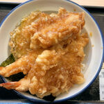 Ten-don Tempura Honpo San Ten Hirakata Takanomichi Ten - 海老と鶏の天丼